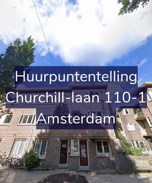 Foto gevel Huurpuntentelling voor Churchill-laan 110-1, Amsterdam