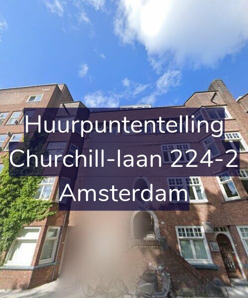 Foto gevel Huurpuntentelling voor Churchill-laan 224-2, Amsterdam