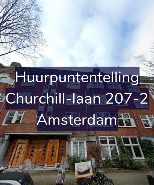 Foto gevel Huurpuntentelling voor Churchill-laan 207-2, Amsterdam