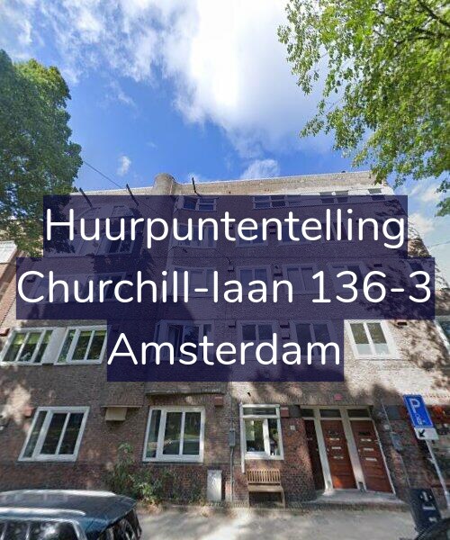 Foto gevel Huurpuntentelling voor Churchill-laan 136-3, Amsterdam