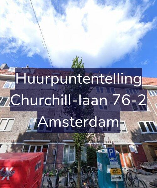 Foto gevel Huurpuntentelling voor Churchill-laan 76-2, Amsterdam