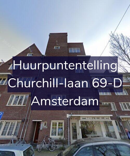 Foto gevel Huurpuntentelling voor Churchill-laan 69-D, Amsterdam