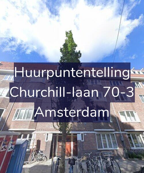Foto gevel Huurpuntentelling voor Churchill-laan 70-3, Amsterdam