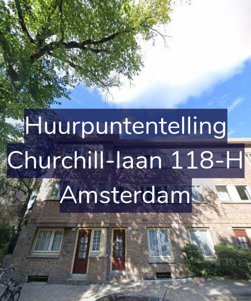 Foto gevel Huurpuntentelling voor Churchill-laan 118-H, Amsterdam