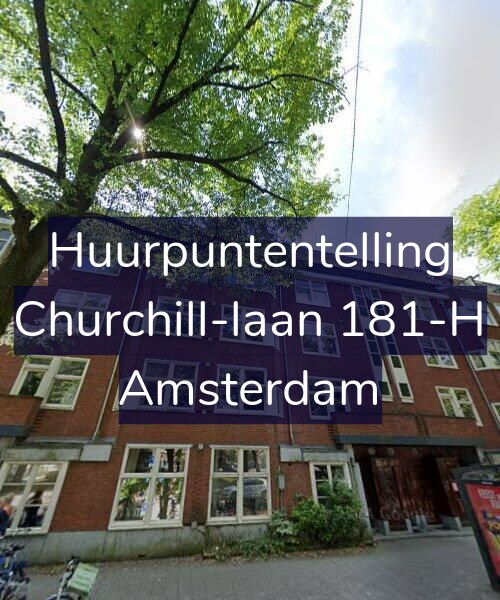 Foto gevel Huurpuntentelling voor Churchill-laan 181-H, Amsterdam