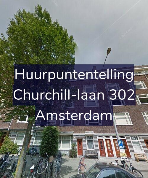 Foto gevel Huurpuntentelling voor Churchill-laan 302, Amsterdam