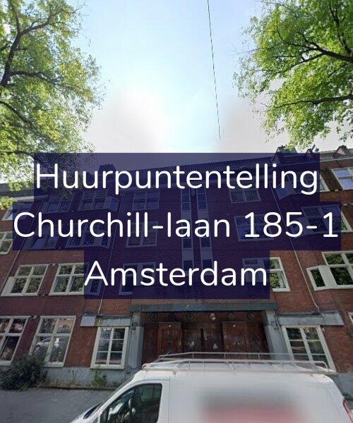 Foto gevel Huurpuntentelling voor Churchill-laan 185-1, Amsterdam