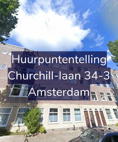 Foto gevel Huurpuntentelling voor Churchill-laan 34-3, Amsterdam