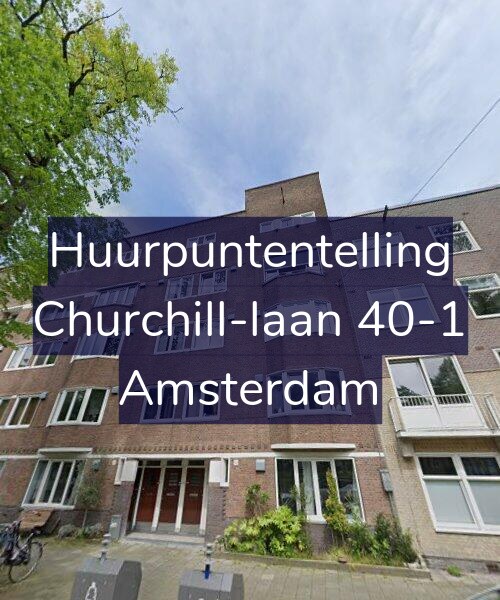 Foto gevel Huurpuntentelling voor Churchill-laan 40-1, Amsterdam