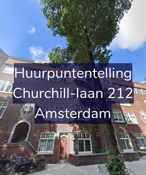 Foto gevel Huurpuntentelling voor Churchill-laan 212, Amsterdam
