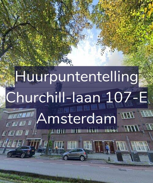Foto gevel Huurpuntentelling voor Churchill-laan 107-E, Amsterdam