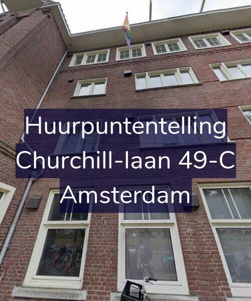 Foto gevel Huurpuntentelling voor Churchill-laan 49-C, Amsterdam