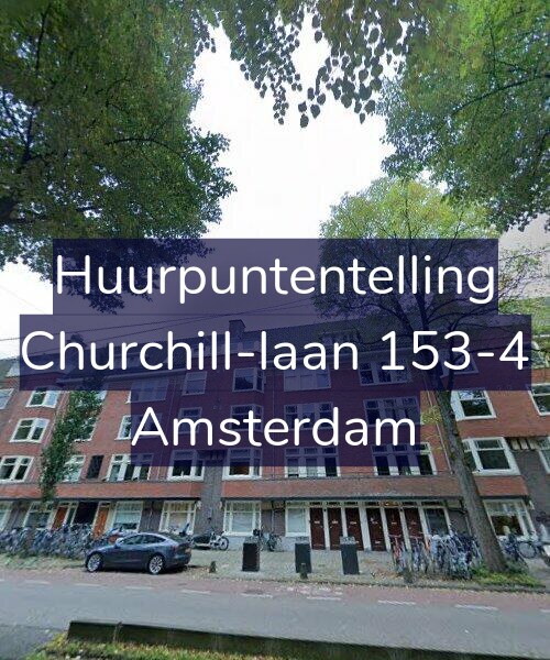 Foto gevel Huurpuntentelling voor Churchill-laan 153-4, Amsterdam