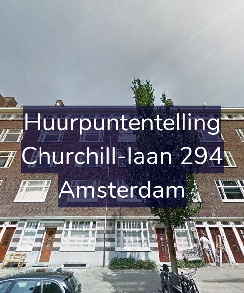 Foto gevel Huurpuntentelling voor Churchill-laan 294, Amsterdam