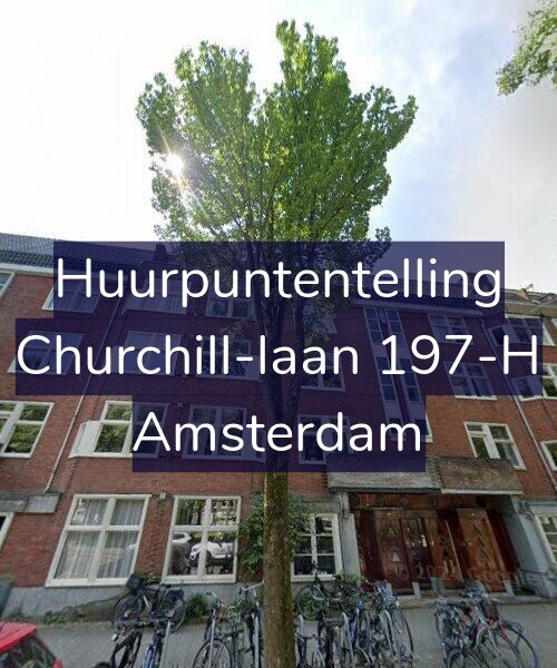 Foto gevel Huurpuntentelling voor Churchill-laan 197-H, Amsterdam