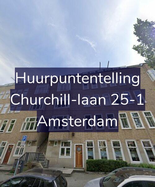 Foto gevel Huurpuntentelling voor Churchill-laan 25-1, Amsterdam