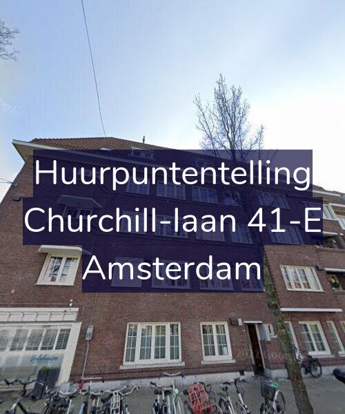 Foto gevel Huurpuntentelling voor Churchill-laan 41-E, Amsterdam