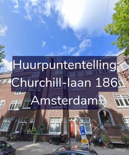 Foto gevel Huurpuntentelling voor Churchill-laan 186, Amsterdam