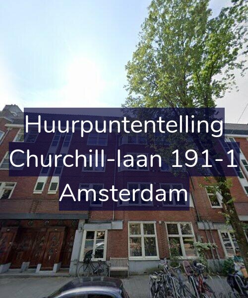 Foto gevel Huurpuntentelling voor Churchill-laan 191-1, Amsterdam