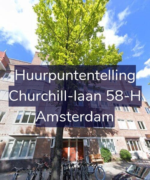 Foto gevel Huurpuntentelling voor Churchill-laan 58-H, Amsterdam
