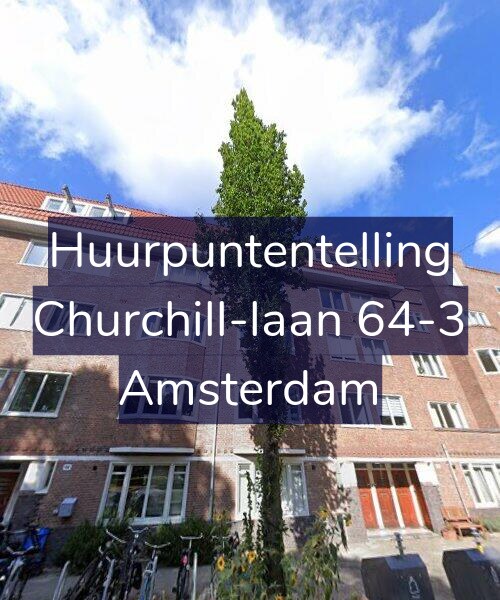 Foto gevel Huurpuntentelling voor Churchill-laan 64-3, Amsterdam