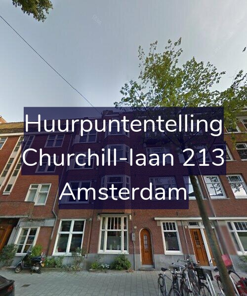 Foto gevel Huurpuntentelling voor Churchill-laan 213, Amsterdam