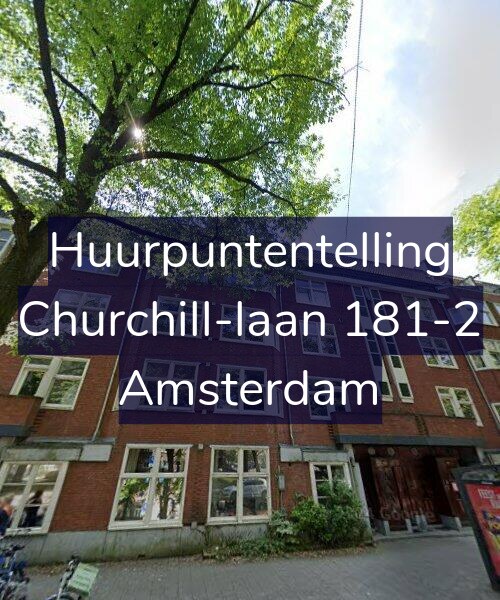 Foto gevel Huurpuntentelling voor Churchill-laan 181-2, Amsterdam