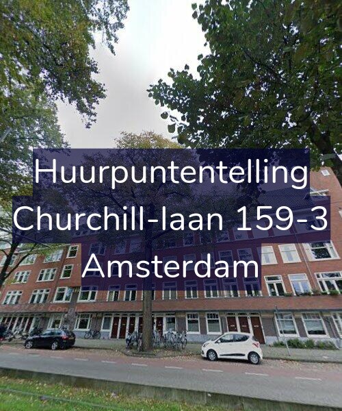 Foto gevel Huurpuntentelling voor Churchill-laan 159-3, Amsterdam