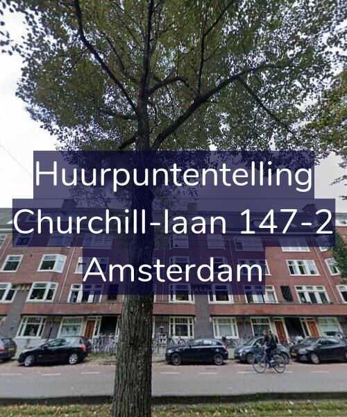 Foto gevel Huurpuntentelling voor Churchill-laan 147-2, Amsterdam