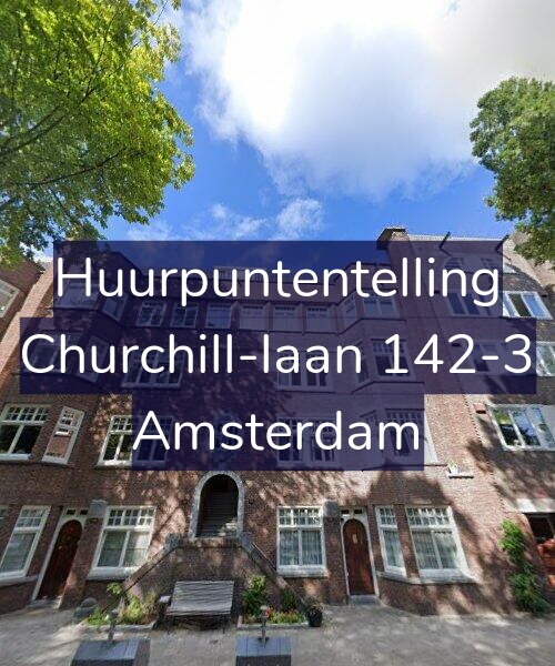 Foto gevel Huurpuntentelling voor Churchill-laan 142-3, Amsterdam