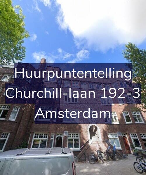Foto gevel Huurpuntentelling voor Churchill-laan 192-3, Amsterdam