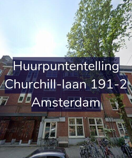 Foto gevel Huurpuntentelling voor Churchill-laan 191-2, Amsterdam