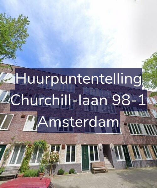 Foto gevel Huurpuntentelling voor Churchill-laan 98-1, Amsterdam