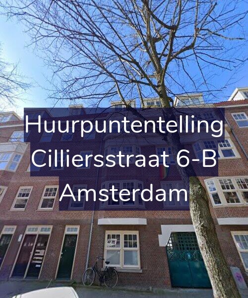 Foto gevel Huurpuntentelling voor Cilliersstraat 6-B, Amsterdam