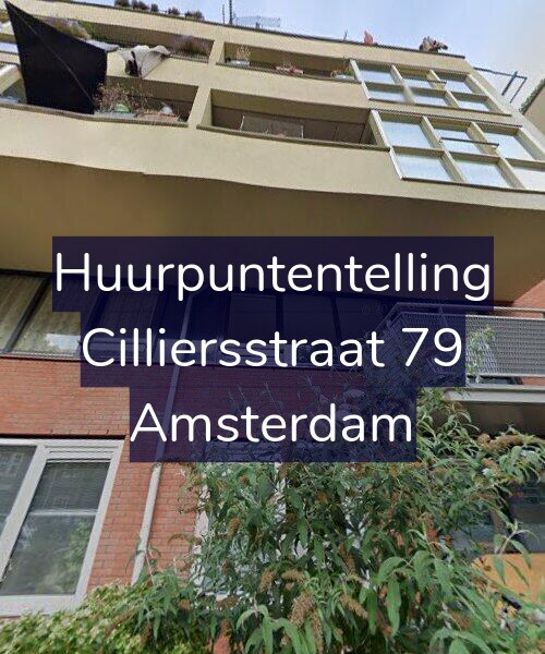 Foto gevel Huurpuntentelling voor Cilliersstraat 79, Amsterdam