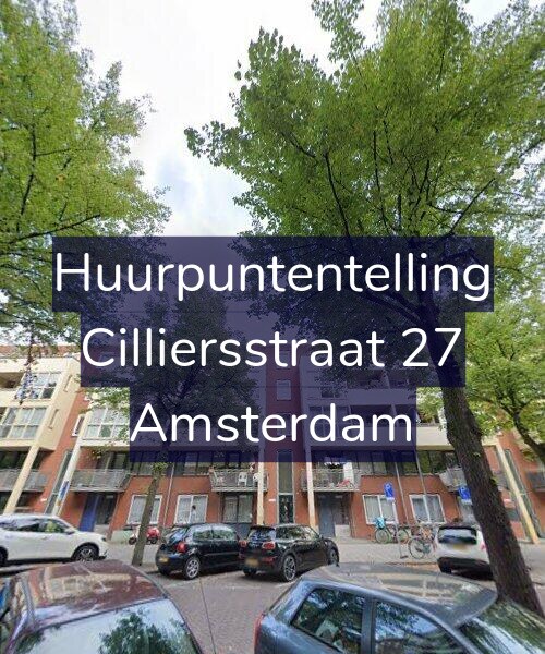Foto gevel Huurpuntentelling voor Cilliersstraat 27, Amsterdam