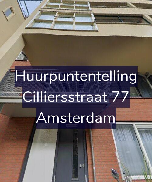 Foto gevel Huurpuntentelling voor Cilliersstraat 77, Amsterdam