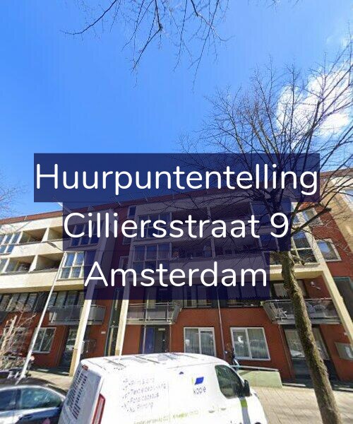 Foto gevel Huurpuntentelling voor Cilliersstraat 9, Amsterdam