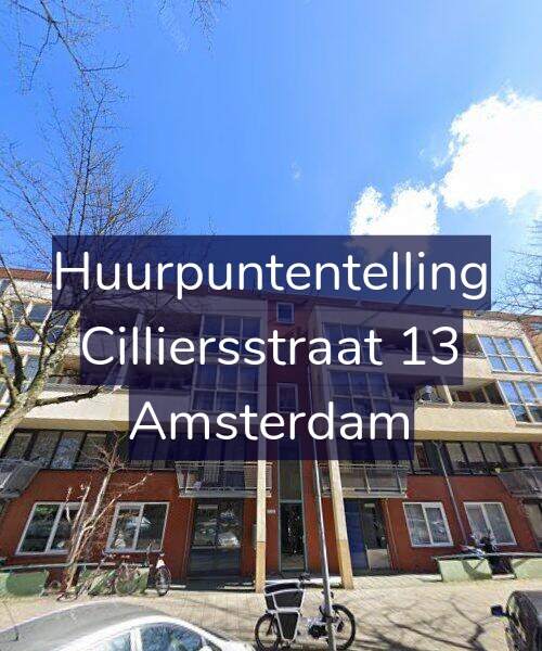 Foto gevel Huurpuntentelling voor Cilliersstraat 13, Amsterdam