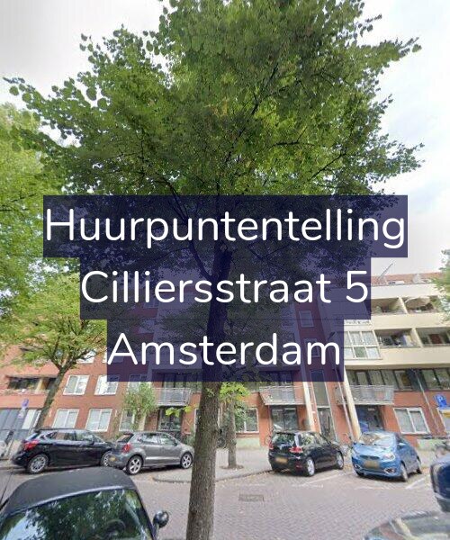 Foto gevel Huurpuntentelling voor Cilliersstraat 5, Amsterdam