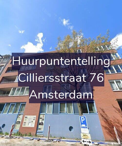 Foto gevel Huurpuntentelling voor Cilliersstraat 76, Amsterdam