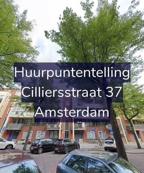 Foto gevel Huurpuntentelling voor Cilliersstraat 37, Amsterdam