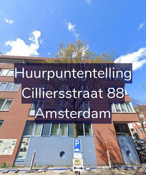 Foto gevel Huurpuntentelling voor Cilliersstraat 88, Amsterdam