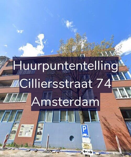 Foto gevel Huurpuntentelling voor Cilliersstraat 74, Amsterdam