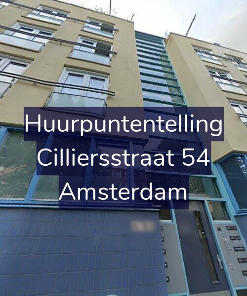 Foto gevel Huurpuntentelling voor Cilliersstraat 54, Amsterdam