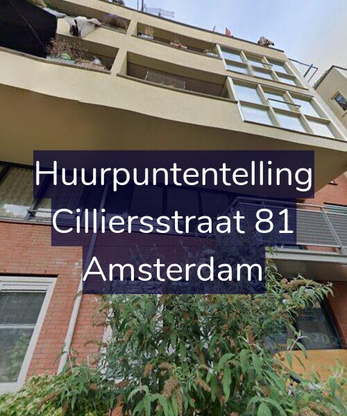 Foto gevel Huurpuntentelling voor Cilliersstraat 81, Amsterdam