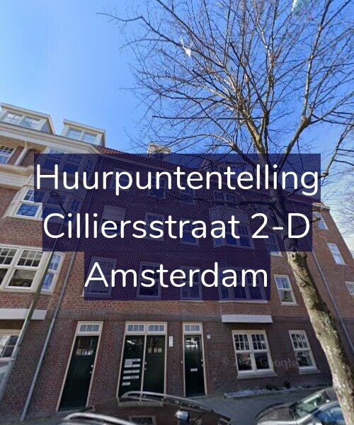 Foto gevel Huurpuntentelling voor Cilliersstraat 2-D, Amsterdam