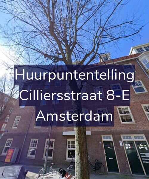 Foto gevel Huurpuntentelling voor Cilliersstraat 8-E, Amsterdam