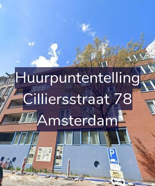 Foto gevel Huurpuntentelling voor Cilliersstraat 78, Amsterdam