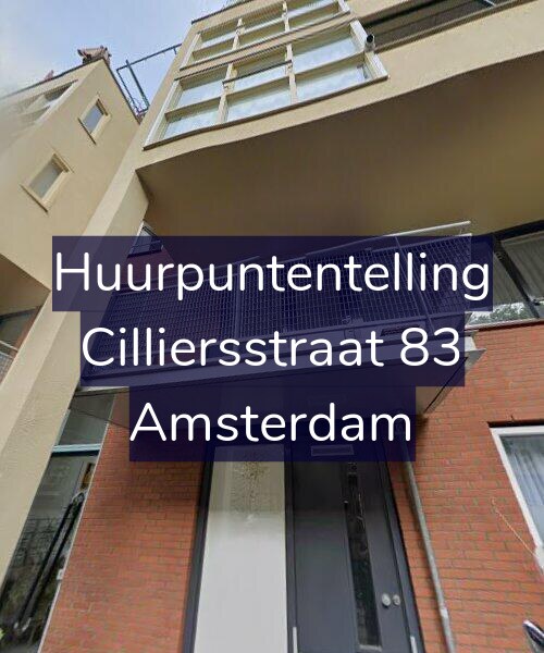 Foto gevel Huurpuntentelling voor Cilliersstraat 83, Amsterdam